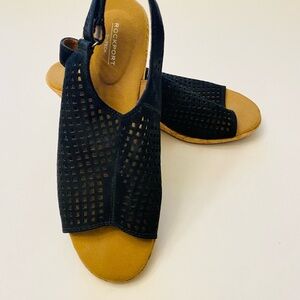 Rockport Women's Black Slingback Sandals